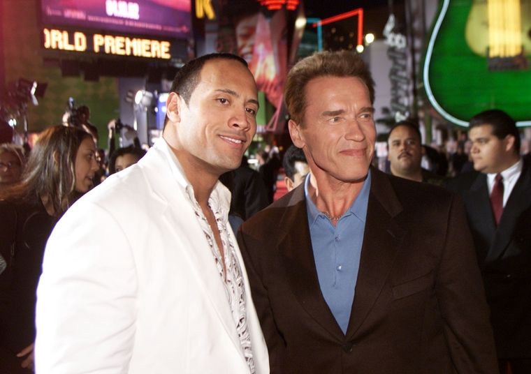 Dwayne Johnson y Arnold Schwarzenegger, dos referentes dentro del género acción.