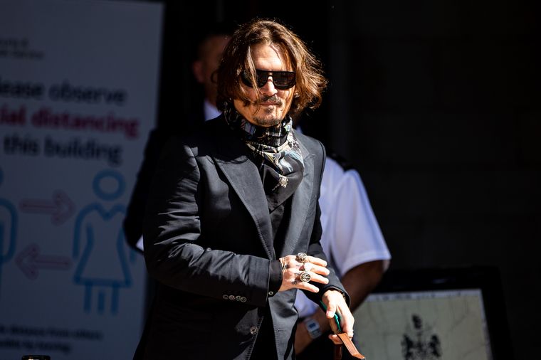 El actor después del juicio mediático Johnny Depp contra Amber Heard. El actor después del juicio mediático Johnny Depp contra Amber Heard. 