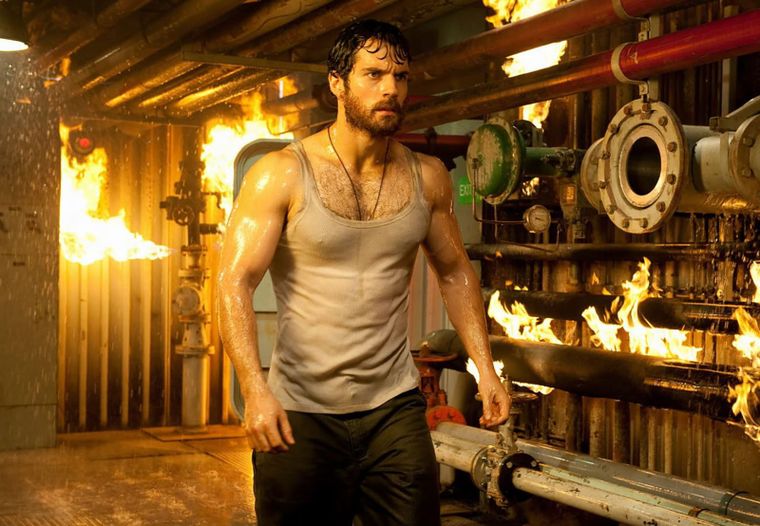 Henry Cavill en el filme de Zack Snyder de 2013, Man of Steel.
