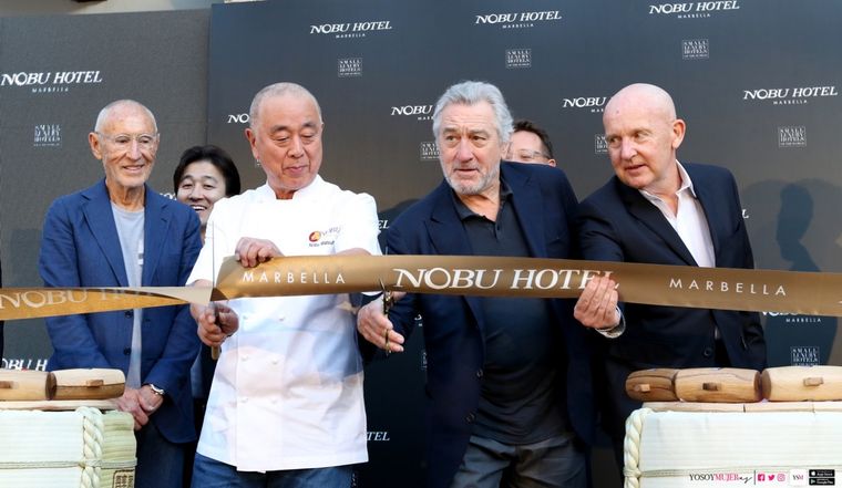 Robert De Niro durante la apertura de la sede en Marbella