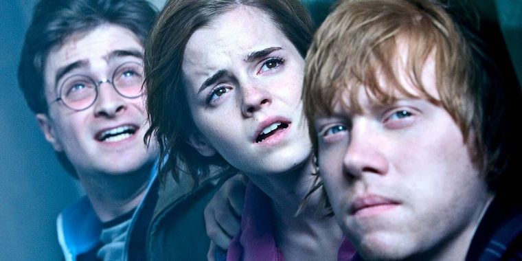 Harry, Hermione y Ron no pueden ocultar lo que genera la noticia de la serie
