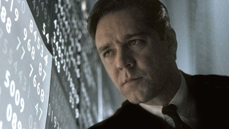 Basada en la biografía del economista y matemático John Forbes Nash, Una mente brillante cimentó la carrera de Russell Crowe en Hollywood. Basada en la biografía del economista y matemático John Forbes Nash, Una mente brillante cimentó la carrera de Russell Crowe en Hollywood.