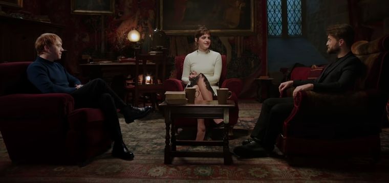Rupert Grint, Emma Watson y Daniel Radcliffe