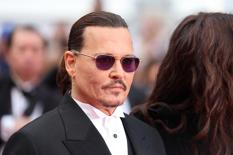 Johnny Depp en la 76° edición del Festival de Cannes