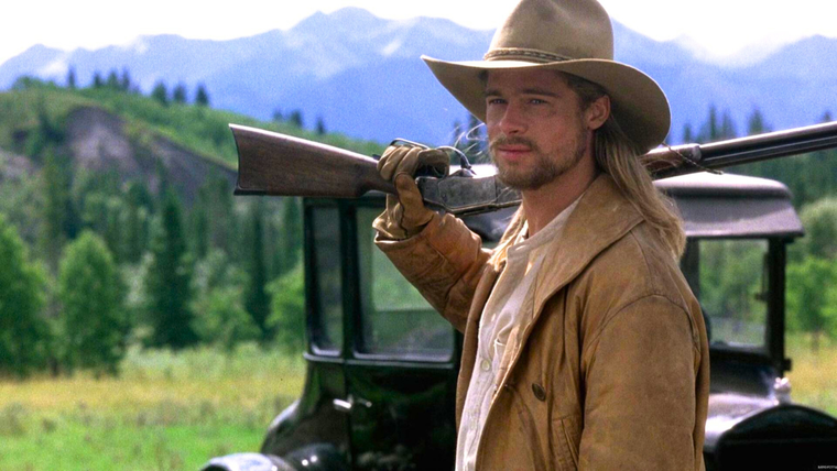 Brad Pitt en Leyendas de pasión (1994).