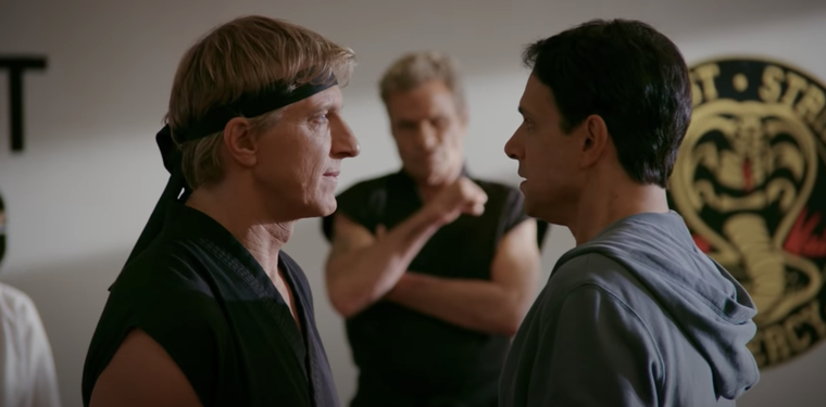 William Zabka y Ralph Macchio protagonizan Cobra Kai. William Zabka y Ralph Macchio protagonizan Cobra Kai. 