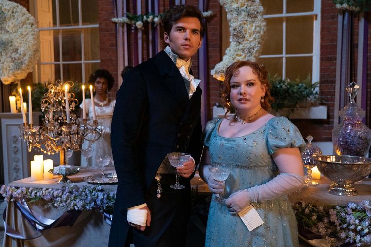 Colin y Penelope son los protagonistas de la tercera temporada de Bridgerton