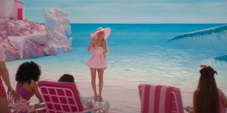 Barbie tuvo tiempo hasta de homenajear grandes clásicos del cine