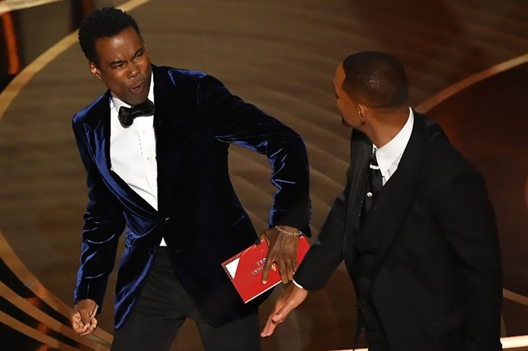El momento del incidente entre Will Smith y Chris Rock