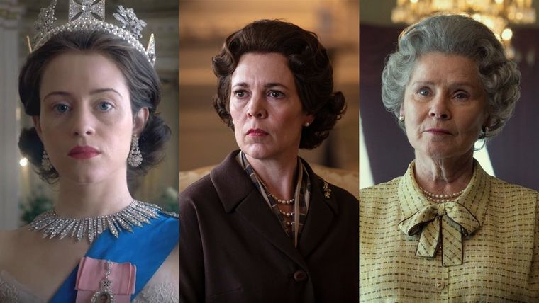 Claire Foy, Olivia Colman e Imelda Staunton, las actrices de The Crown. Claire Foy, Olivia Colman e Imelda Staunton, las actrices de The Crown.