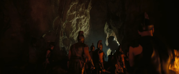 Odiseo y sus hombres se enfrentan al Cíclope Odiseo y sus hombres se enfrentan al Cíclope