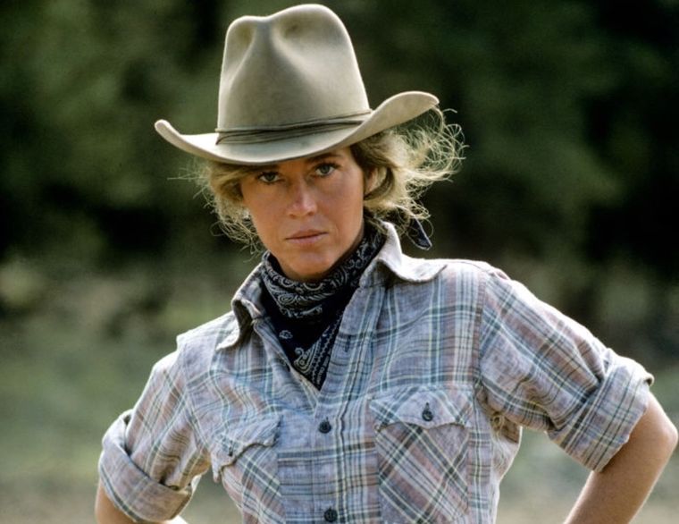 A lo largo de su carrera, Jane Fonda protagonizó varios westerns A lo largo de su carrera, Jane Fonda protagonizó varios westerns