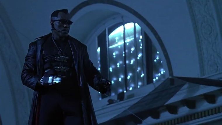 Wesley Snipes en Blade II (2002) de Guillermo del Toro. Wesley Snipes en Blade II (2002) de Guillermo del Toro.