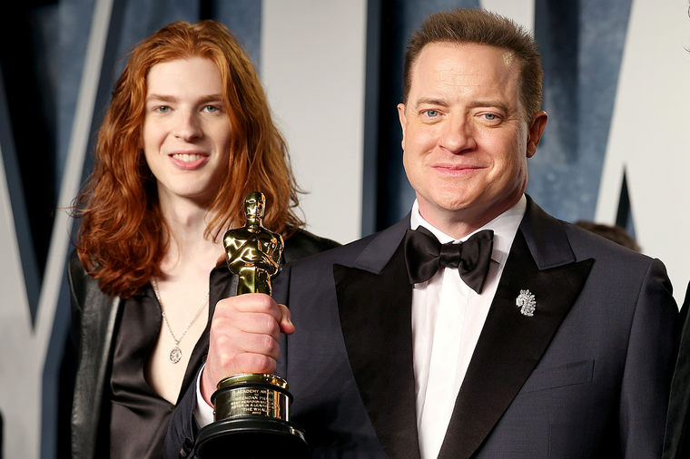 Brendan Fraser y su hijo Leland