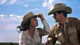 Elizabeth Taylor y Rock Hudson en Giant (1956).