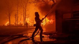 Hollywood devastado por el fuego