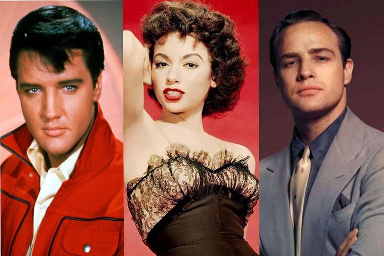 Elvis Presley, Rita Moreno y Marlon Brando