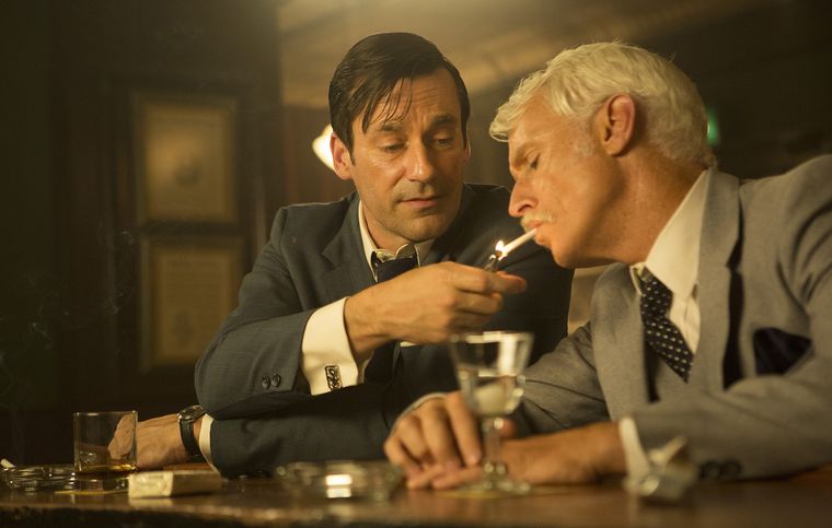Don Draper y Roger Sterling, dos iconos de Mad Men Don Draper y Roger Sterling, dos iconos de Mad Men