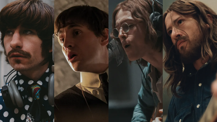 Ringo, Paul, John y George como los veremos en la biopic de The Beatles. Ringo, Paul, John y George como los veremos en la biopic de The Beatles.