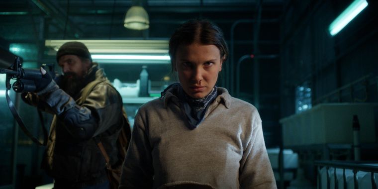 Eleven (Millie Bobby Brown) se prepara para luchar.