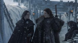 Jace Velaryon (Harry Collet) y Lord Cregan Stark (Tom Taylor)
