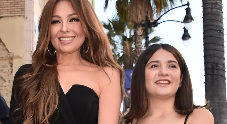 Thalía junto a su hija Sabrina