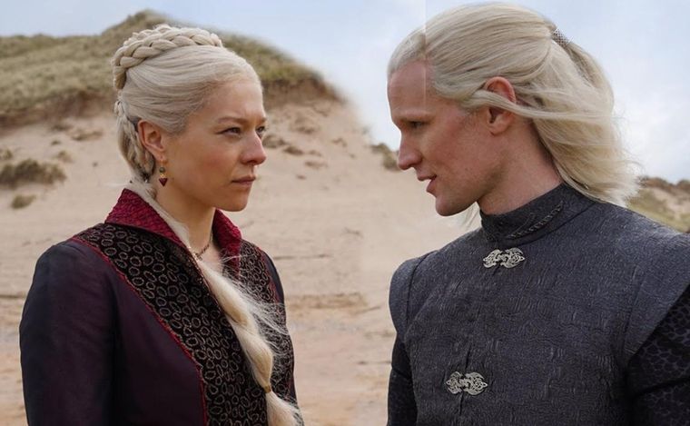 Emma DArcy y Matt Smith como Rhaenyra y Daemon Targaryen