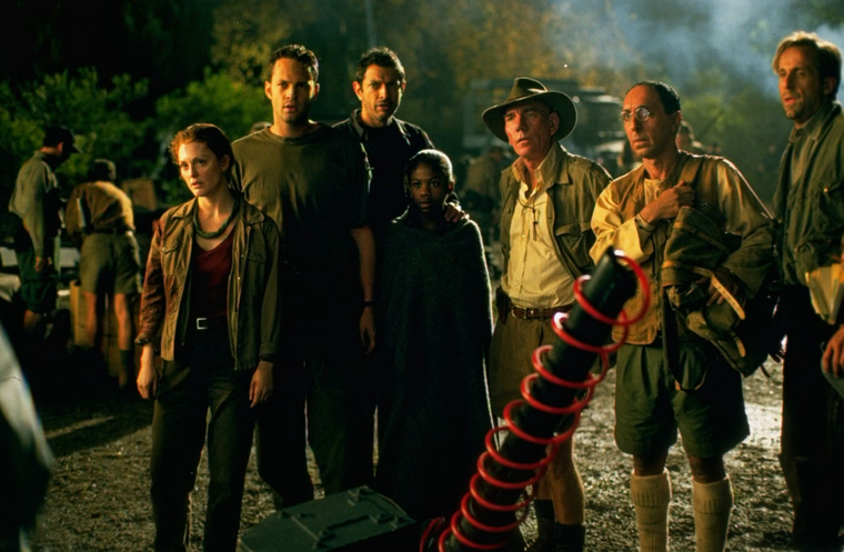 La secuela de Jurassic Park incluyó actuaciones de Jeff Goldblum y Julianne Moore. La secuela de Jurassic Park incluyó actuaciones de Jeff Goldblum y Julianne Moore.