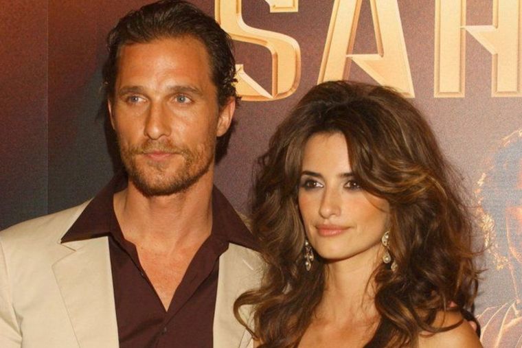 El romance secreto entre los actores Matthew McConaughey y Penélope Cruz.