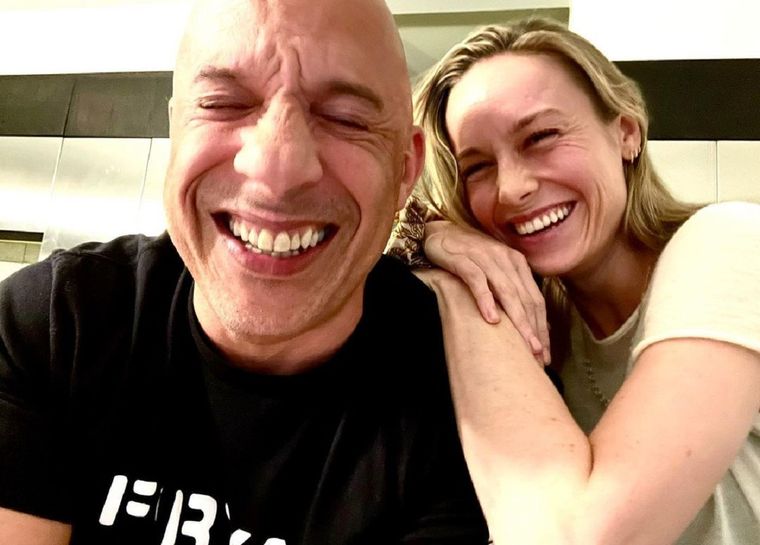 Vin Diesel junto a Brie Larson