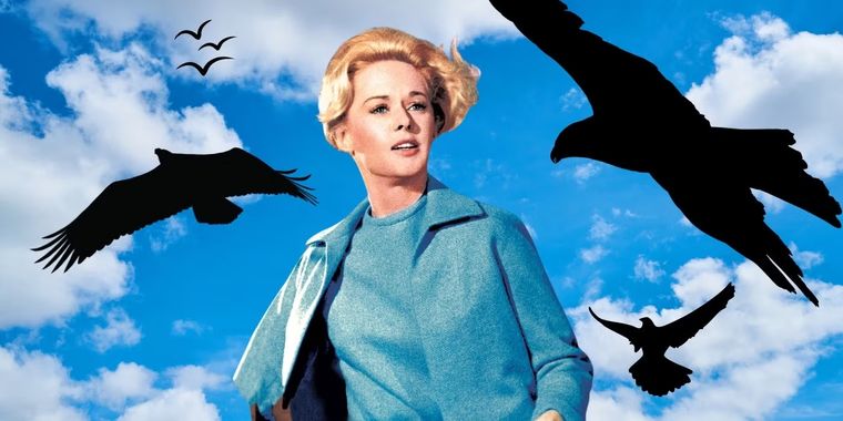 Tippi Hedren es la protagonista de Los pájaros, uno de los filmes más recordados de Hitchcock.