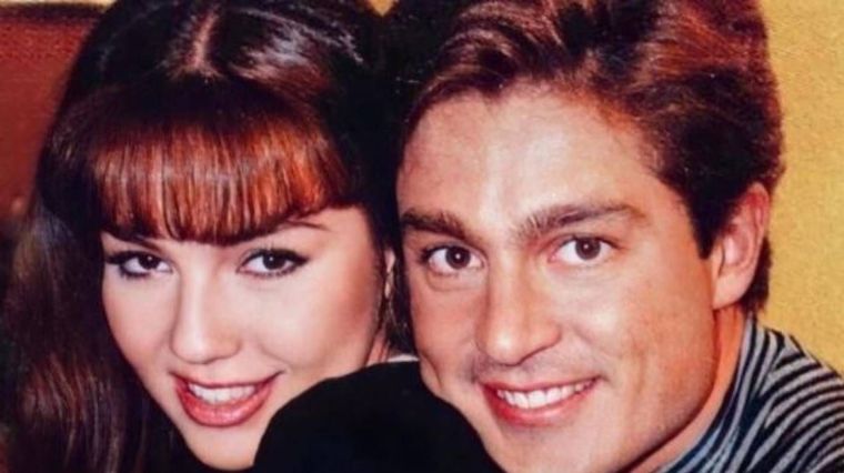 Fernando Colunga junto a Thalía
