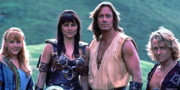 Enfrentamiento mitológico entre Xena y Hércules