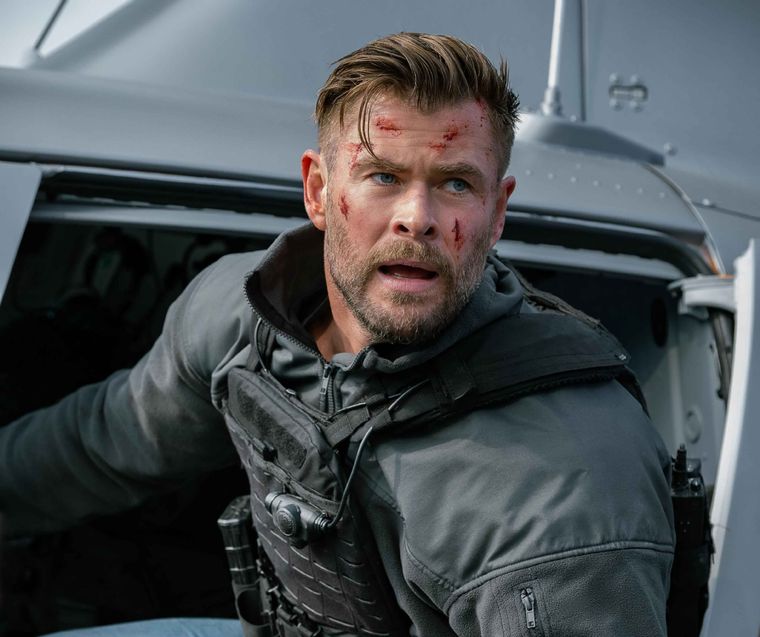 Chris Hemsworth como el imparable Tyler Rake