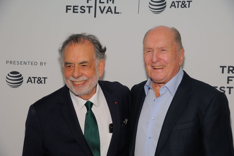 Francis Ford Coppola y Robert Duvall en el reestreno de 'Apocalypse Now' por el 40 aniversdario del filme en 2019. Francis Ford Coppola y Robert Duvall en el reestreno de 'Apocalypse Now' por el 40 aniversdario del filme en 2019. 