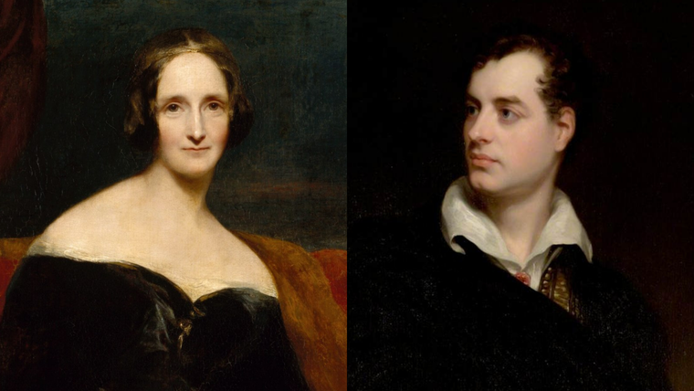 Mary Shelley y Lord Byron, compartieron una larga amistad y se tenían gran admiración. Mary Shelley y Lord Byron, compartieron una larga amistad y se tenían gran admiración. 