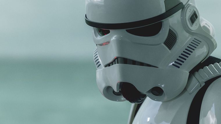 Un Stormtrooper, uno de los personajes emblemáticos de la saga Star Wars.
