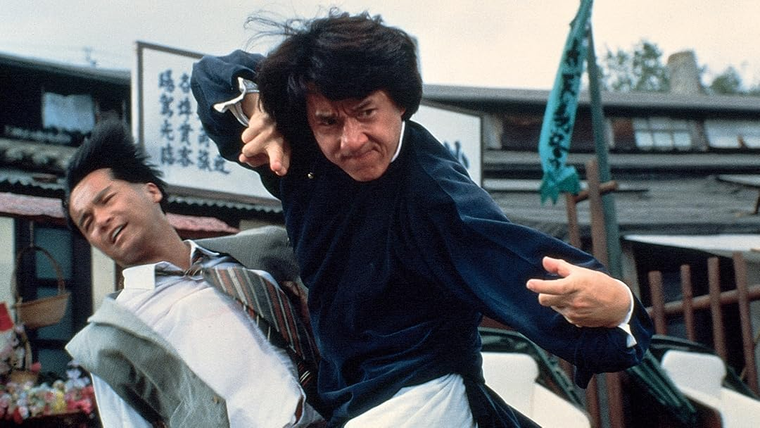 Jackie Chan en La leyenda del maestro borrachón. Jackie Chan en La leyenda del maestro borrachón.