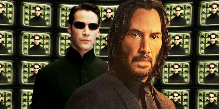 La saga de John Wick rinde homenaje en varias oportunidades a The Matrix.
