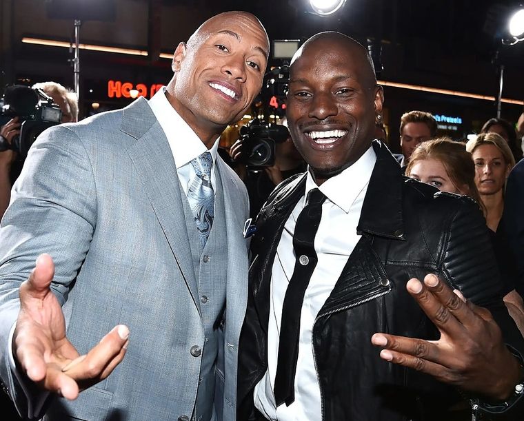 Dwayne Johnson y Tyrese Gibson no se llevaban nada bien