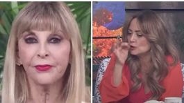 Fuerte cruce entre Andrea Legarreta y Shanik Berman.