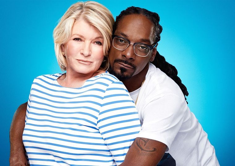 Martha Stewart es amiga del rapero Snoop Dogg