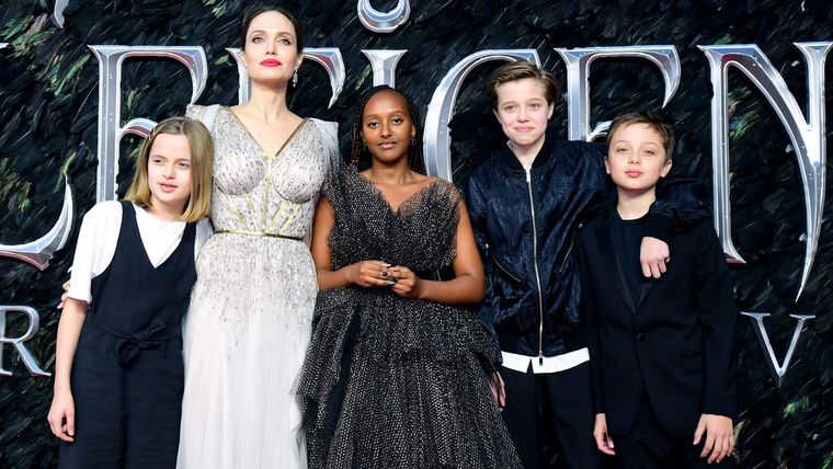 Angelina Jolie comparte 6 hijos con su ex esposo Brad Pitt.