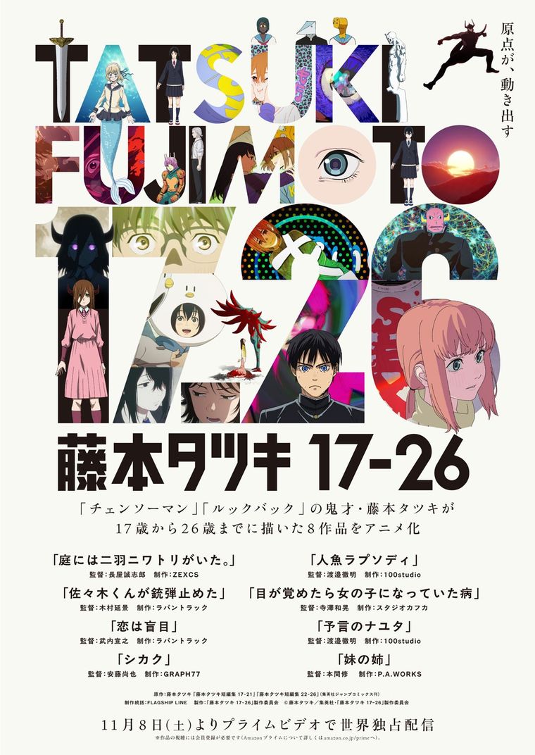 Ciencia ficción, romance, vampiros, asesinos seriales y más las ocho historias de Tatsuki Fujimoto 17-26. Ciencia ficción, romance, vampiros, asesinos seriales y más las ocho historias de Tatsuki Fujimoto 17-26.