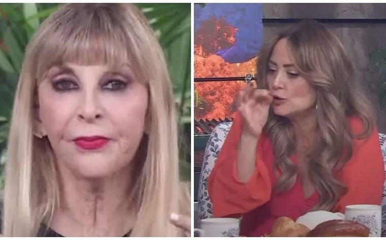 Fuerte cruce entre Andrea Legarreta y Shanik Berman.