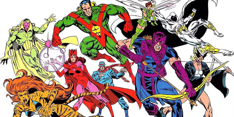 Los integrantes originales de los West Coast Avengers. Los integrantes originales de los West Coast Avengers. 