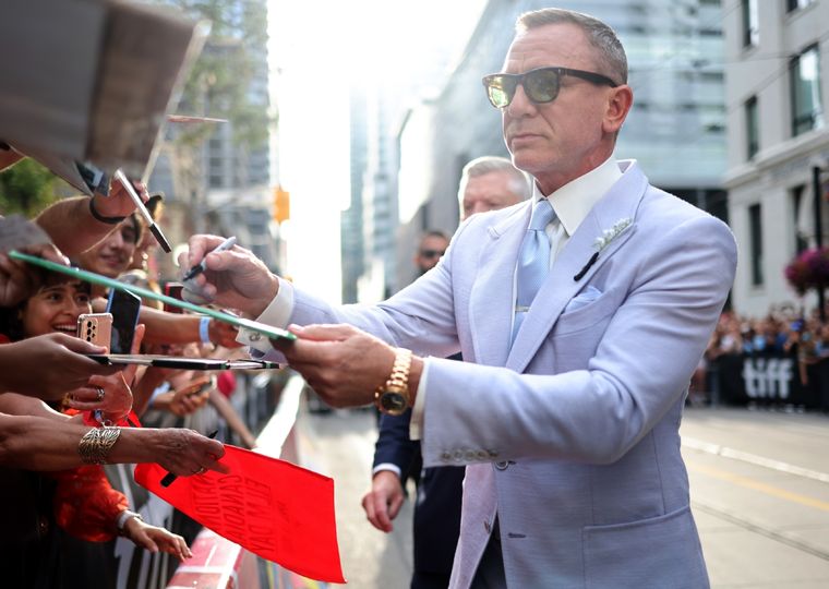 Craig en la alfombra roja del festival