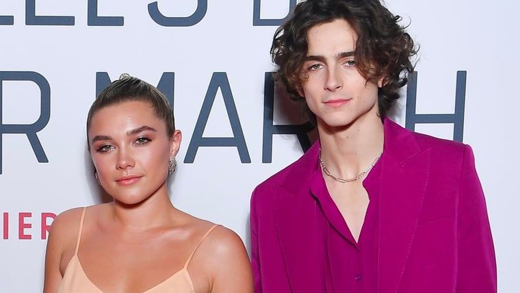 Florence Pugh y Timothée Chalamet