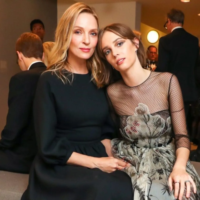 Uma Thurman junto a su hija Maya Hawke. Uma Thurman junto a su hija Maya Hawke.