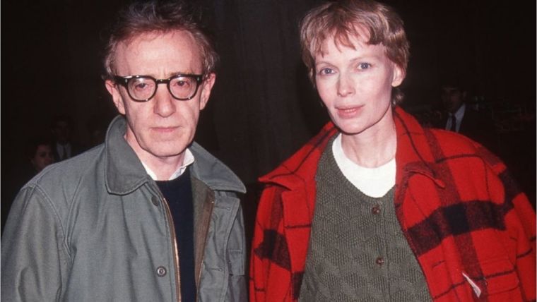 Woody Allen y Mia Farrow.